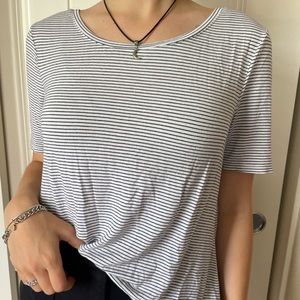 BLACK AND WHITE striped tee